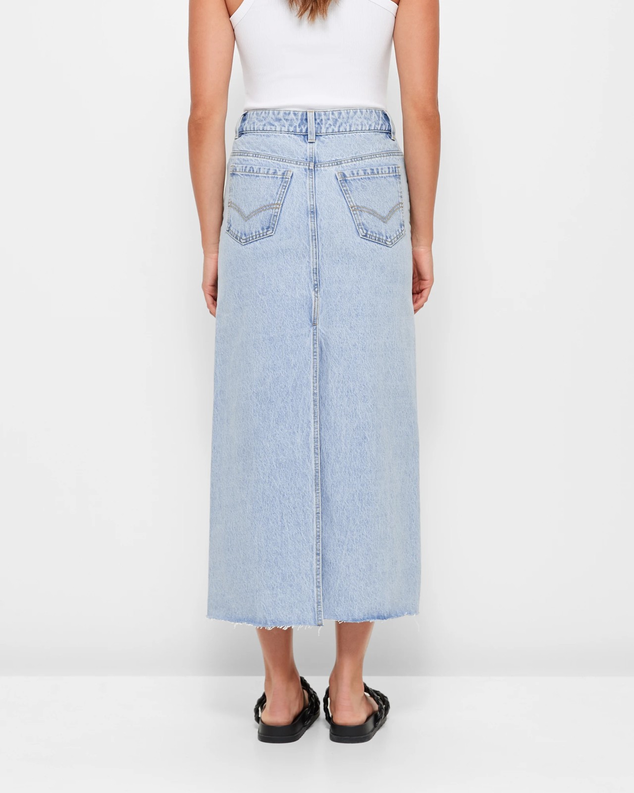 Long denim skirt outlet target