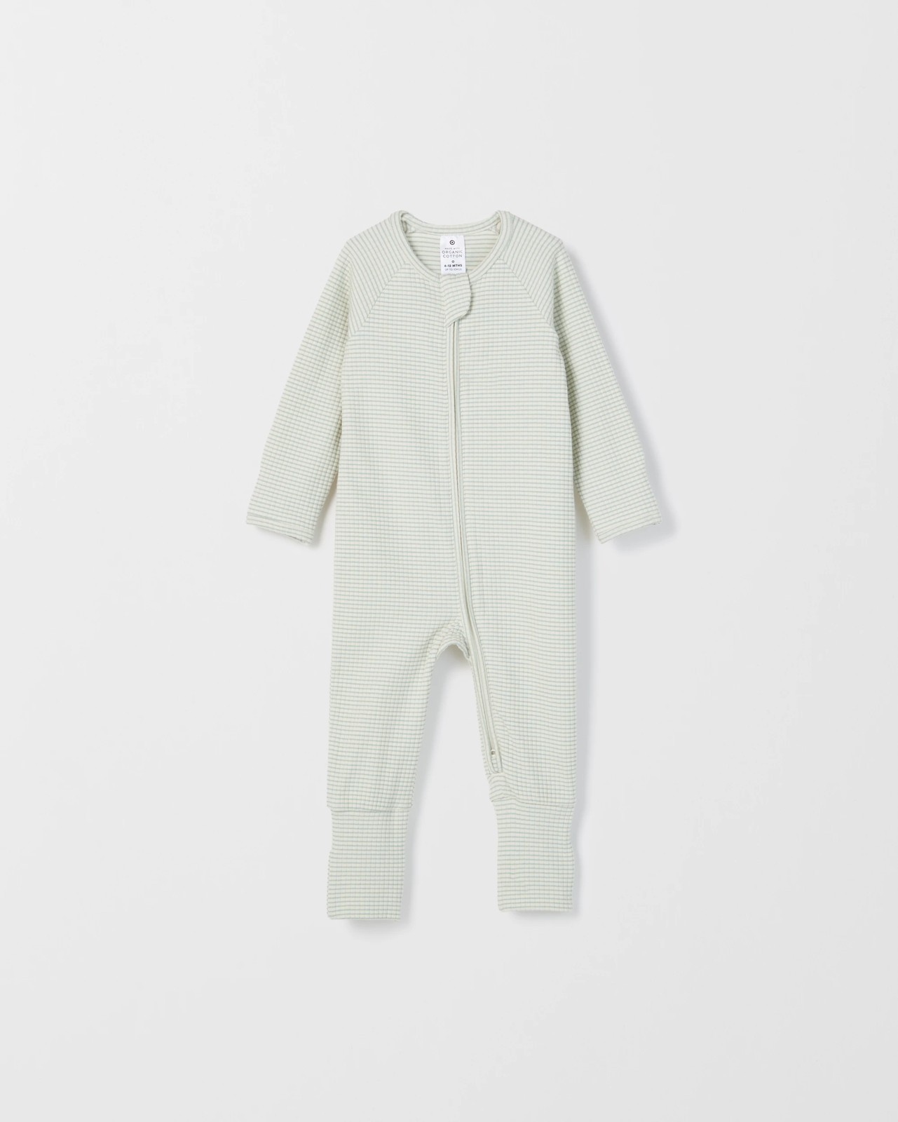 Baby Organic Cotton 2 Pack Waffle/Rib Zip Elevated Coverall 2 of 4