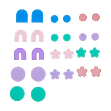 Acrylic Shapes, 26 Pack - Anko