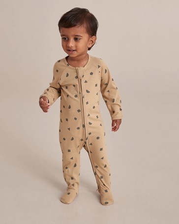 Baby Organic Cotton Print Coverall