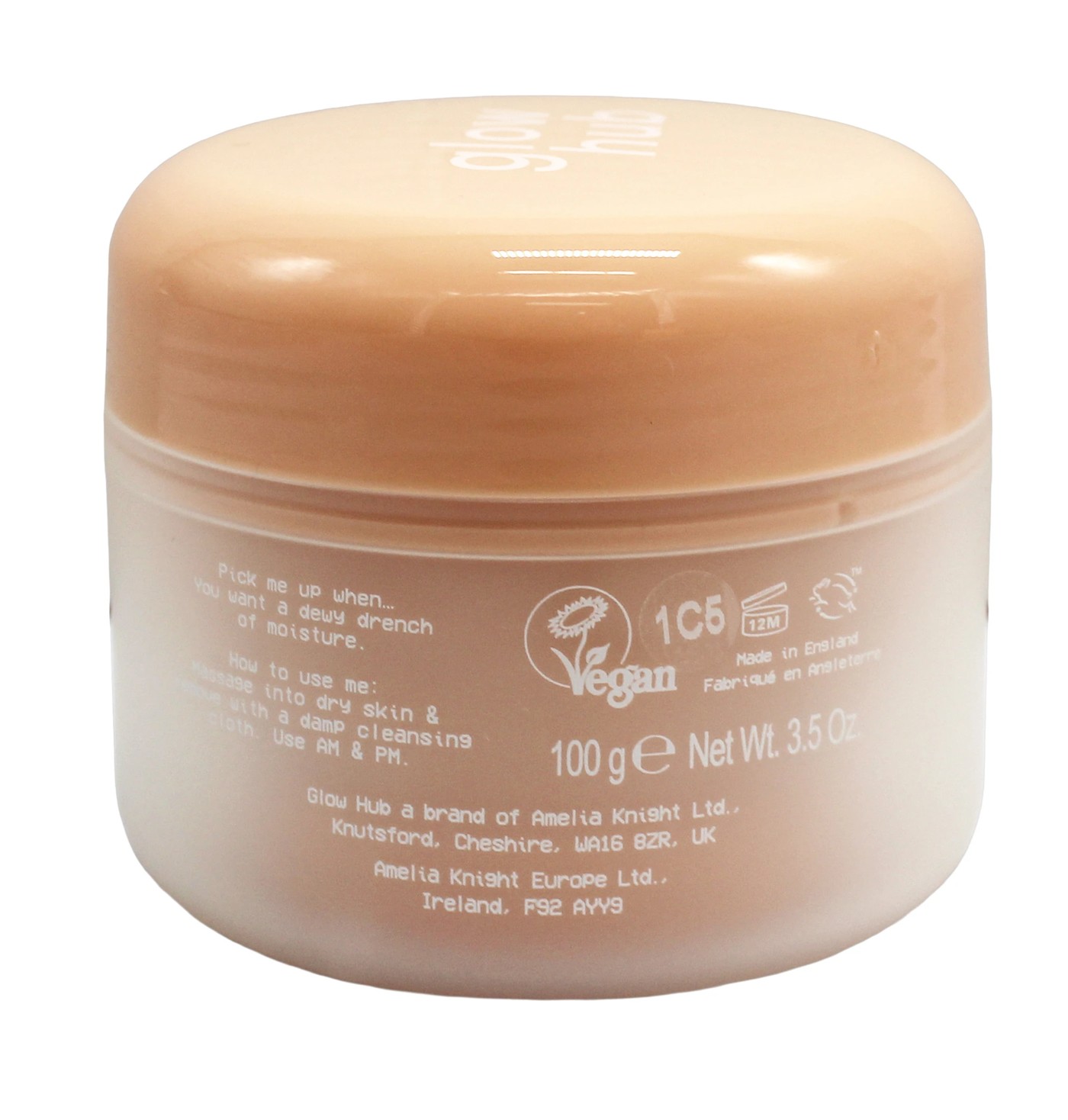Glow Hub Cleansing Balm 100g - Hyaluronic Acid , Peach and Coconut 3 of 4