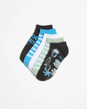 Boys Low Cut Socks 5 Pack - Maxx