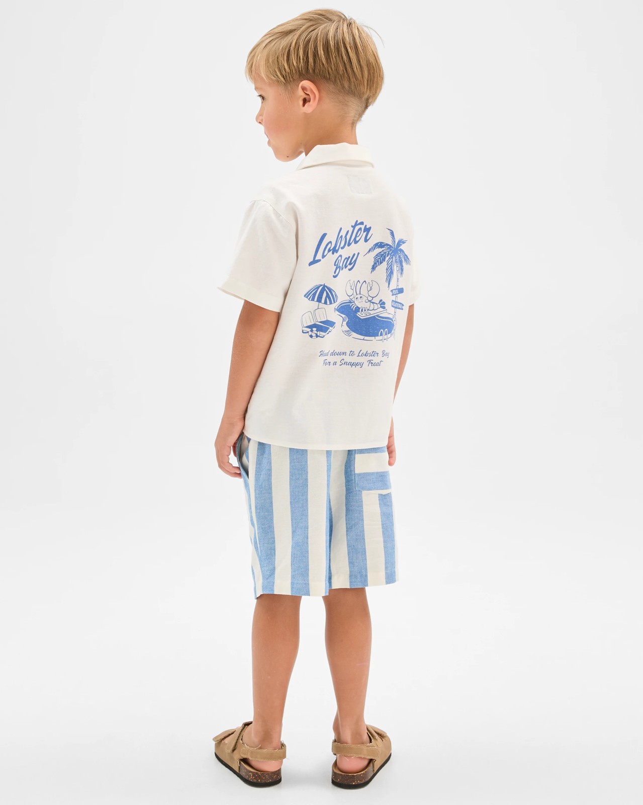 Shirt and Shorts 2 Piece Set - Blue + White 5 of 6