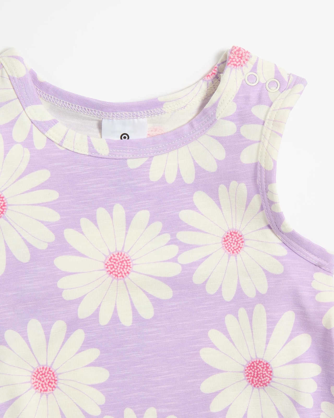 Baby Organic Cotton Print Bubble Bodysuit - Floral 2 of 3
