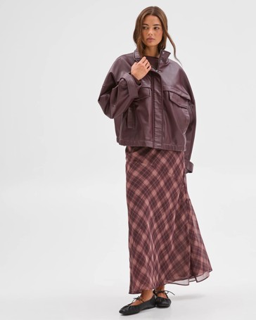 Lily Loves Funnel Neck Jacket