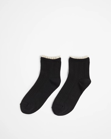 Low Cut Cable Frill Socks - AC-Lab