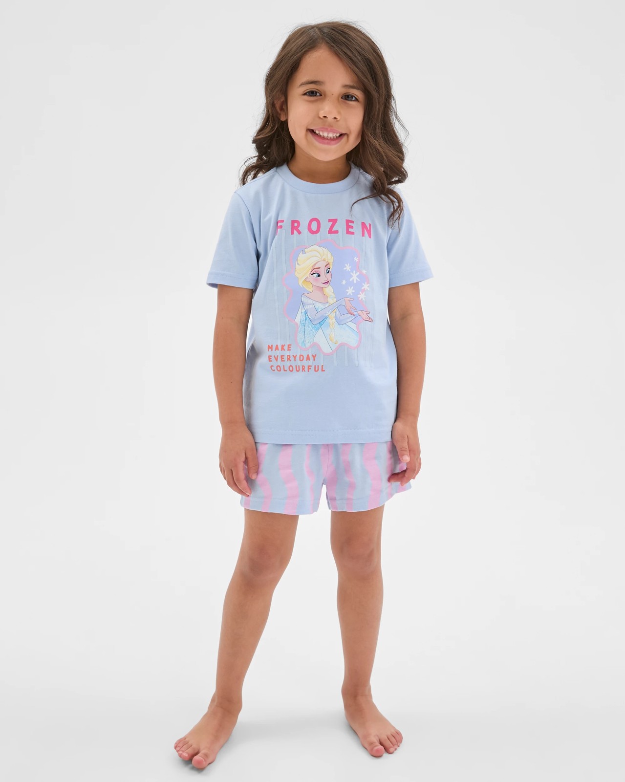 Disney Frozen Organic Cotton 2 Pack Younger Girls Pyjama Set 3 of 5