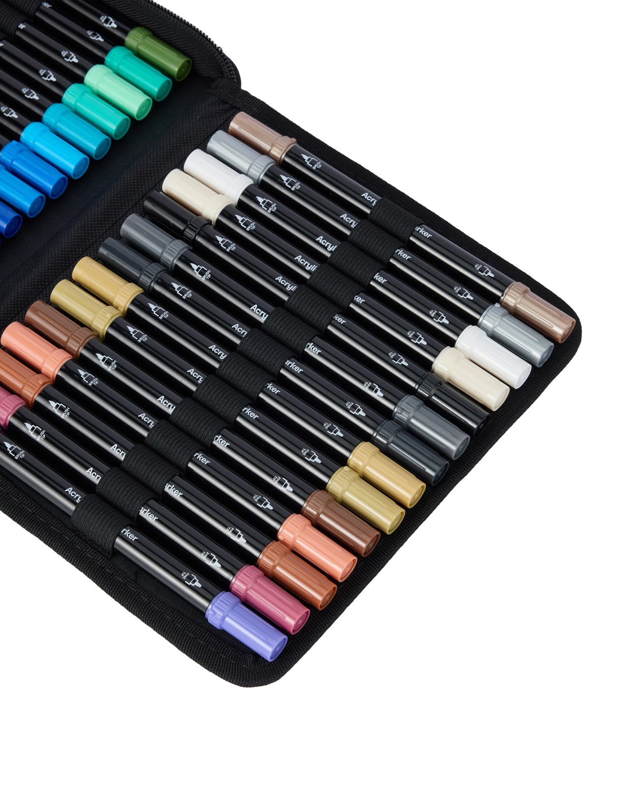 60 Pack Dual Tip Acrylic Paint Markers - Anko 5 of 6