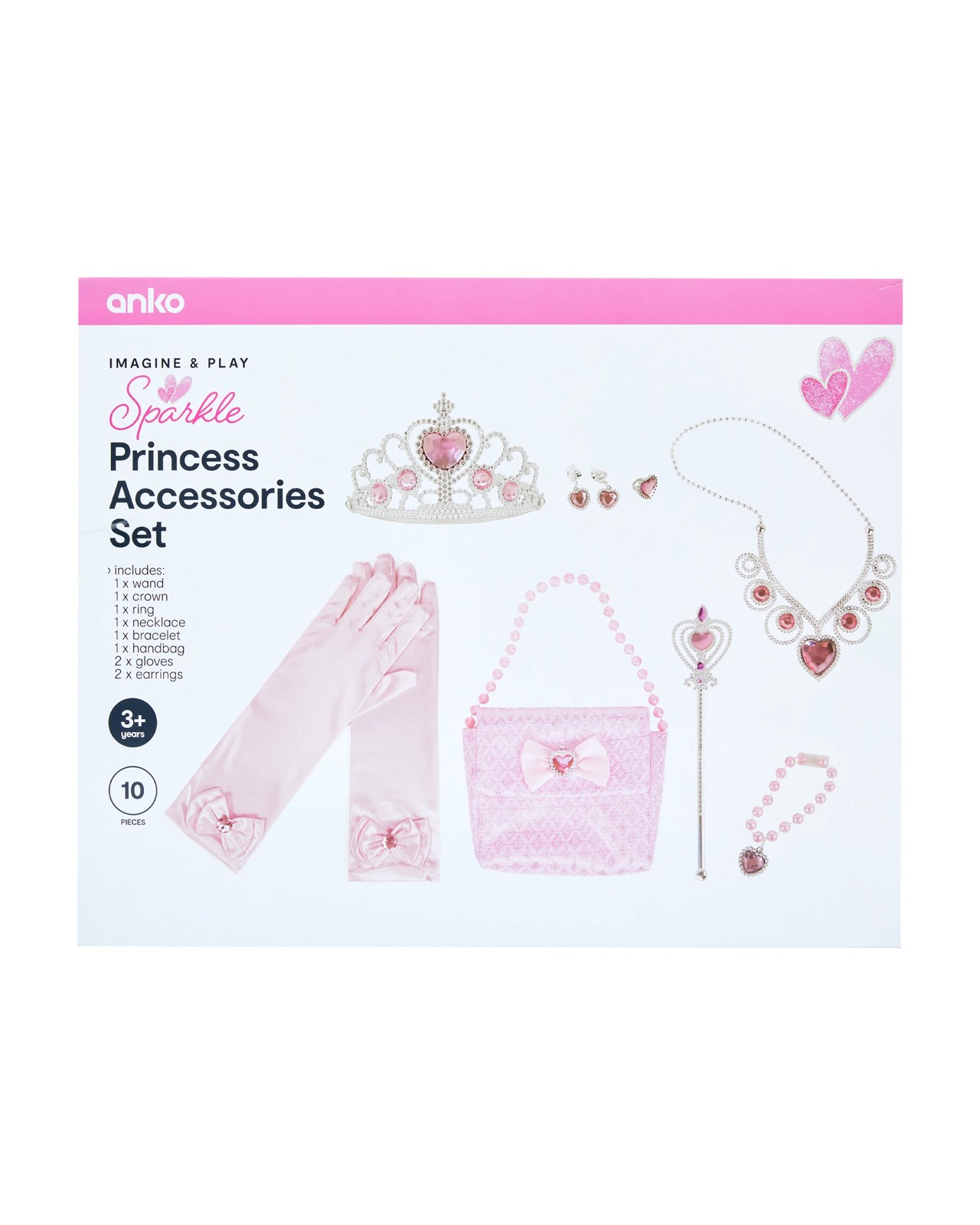 10 Piece Princess Accessories Set - Anko 2 of 2