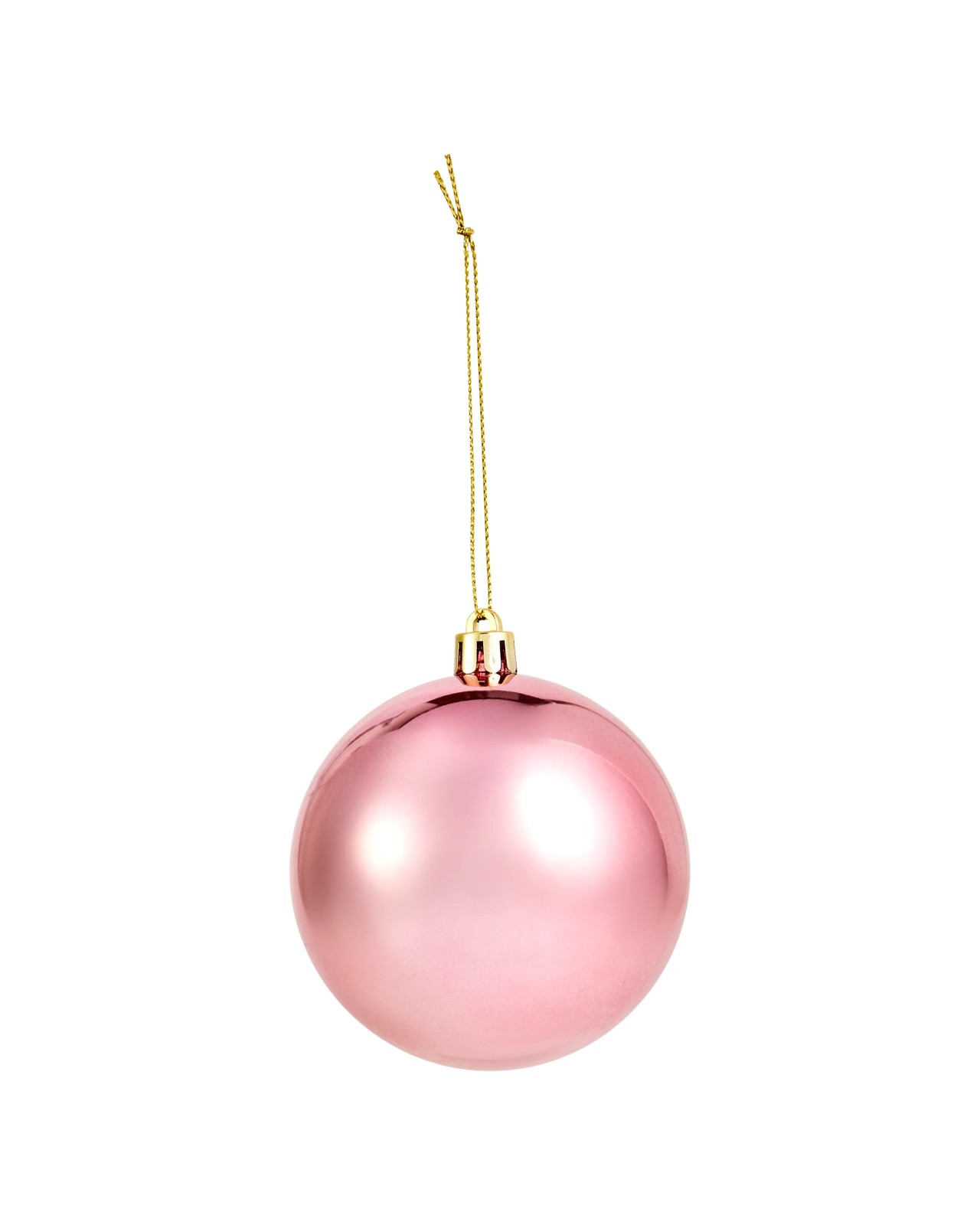 Anko 8 Pack 8cm Pink Baubles 3 of 5