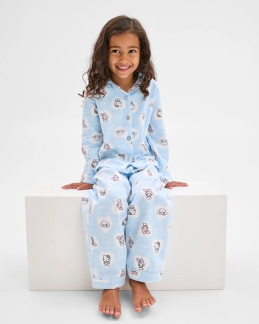 Hello Kitty Australian Cotton Flannel Younger Girls Pyjama Set