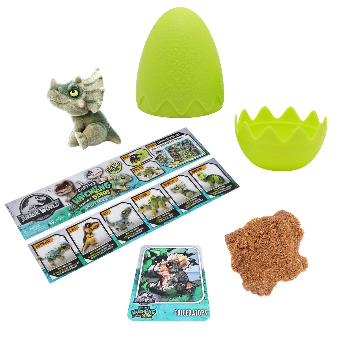 Jurassic Captivz Flocked Hatchlings - Assorted* | Target Australia