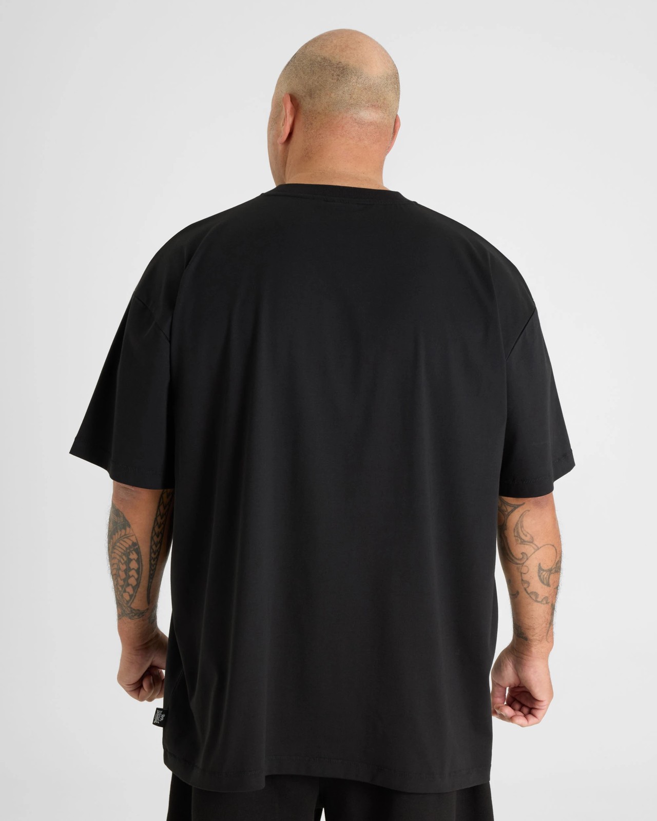 Lonsdale London Plus Size Double Knit Coolmax T-Shirt - Black 2 of 4