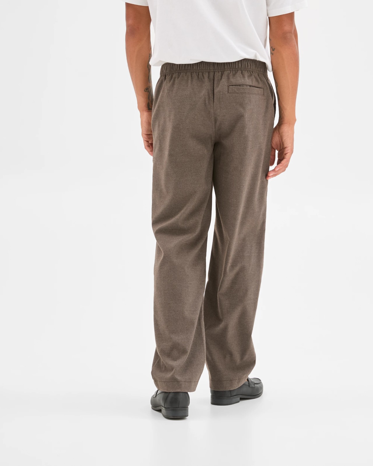 Brushed Relaxed Pants - Chocolate 6 of 6