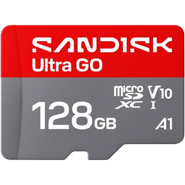 SanDisk Ultra MicroSD with MicroSDHC & MicroSDXC Adapter SQUAB - 128GB