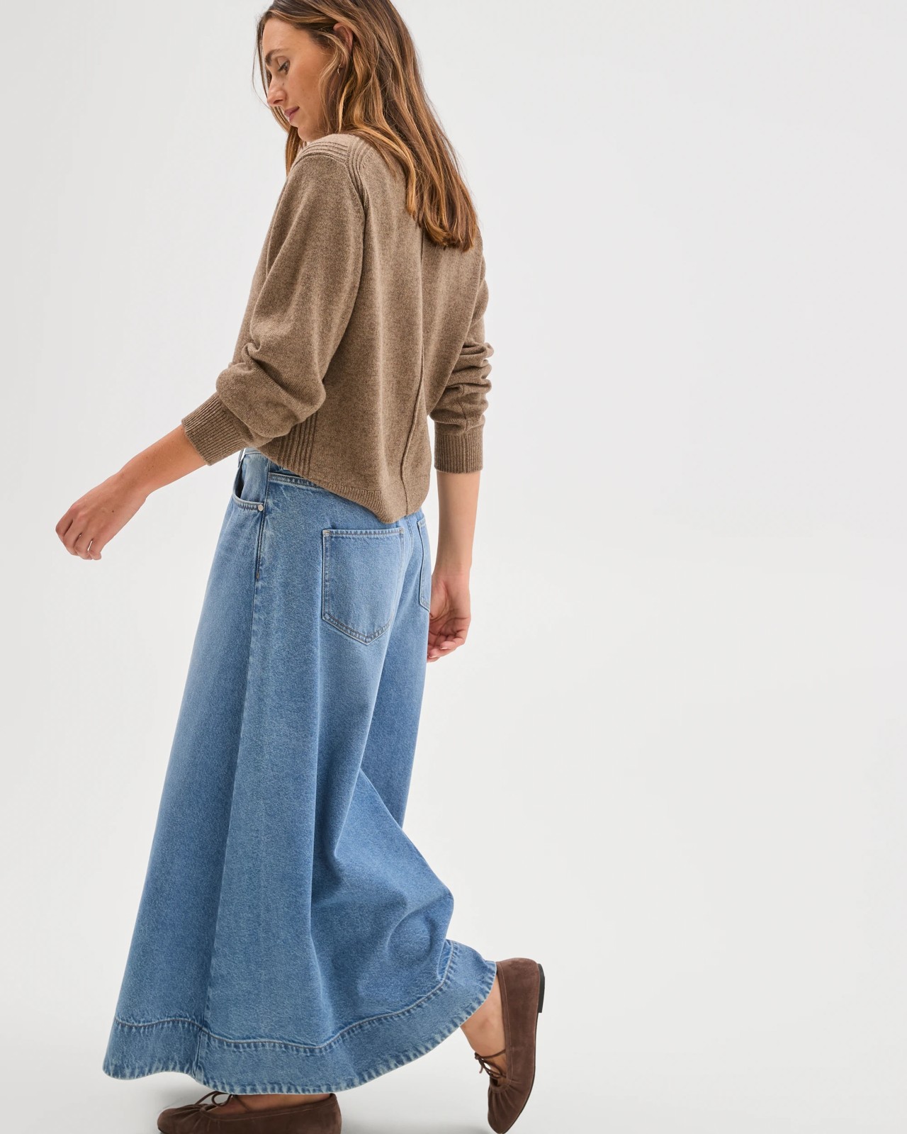 Denim Maxi Skirt 3 of 6