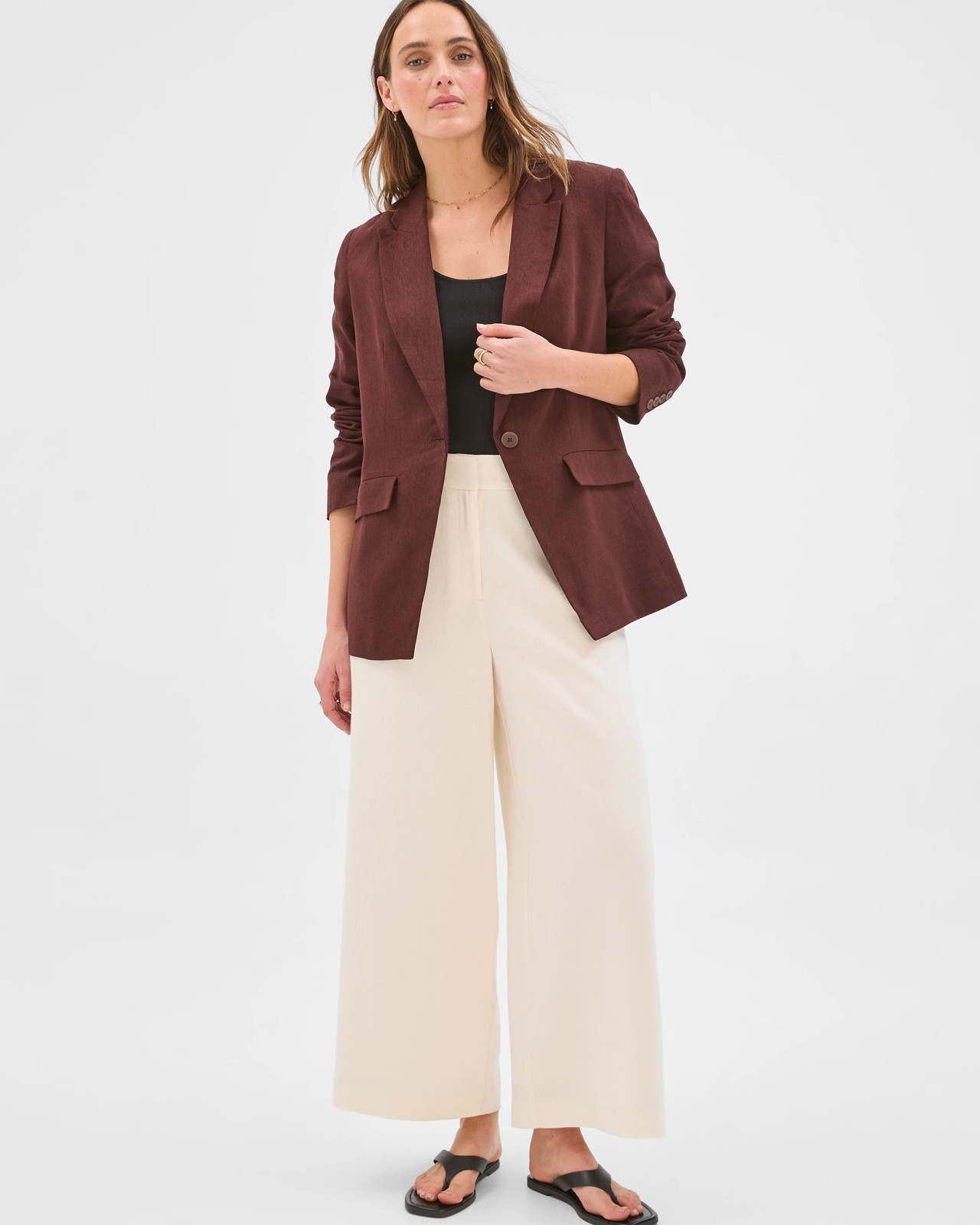 Preview Tailored Blazer  - Dark Chocolate 2 of 5