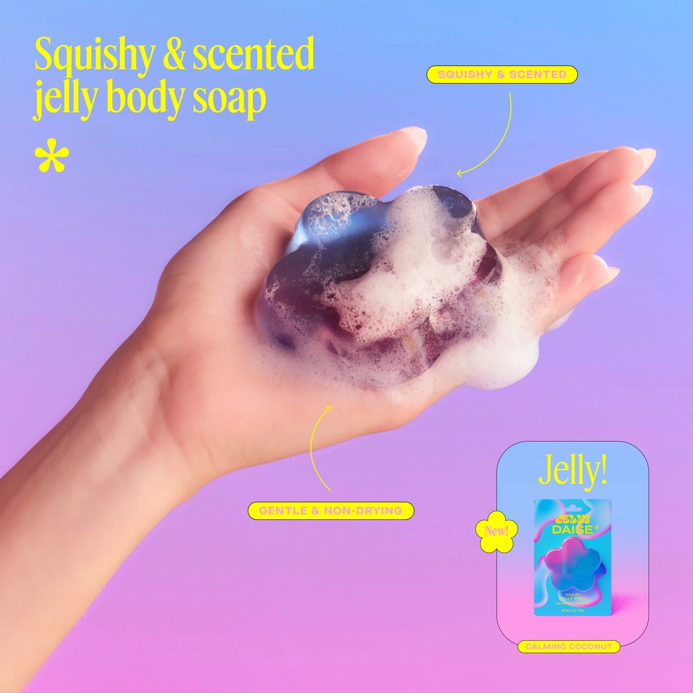 DAISE Vacay Jelly Soap 100g - Calming Coconut 3 of 6