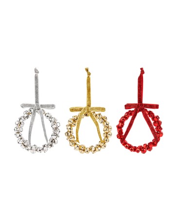 Anko Bell Wreath Decoration - Assorted