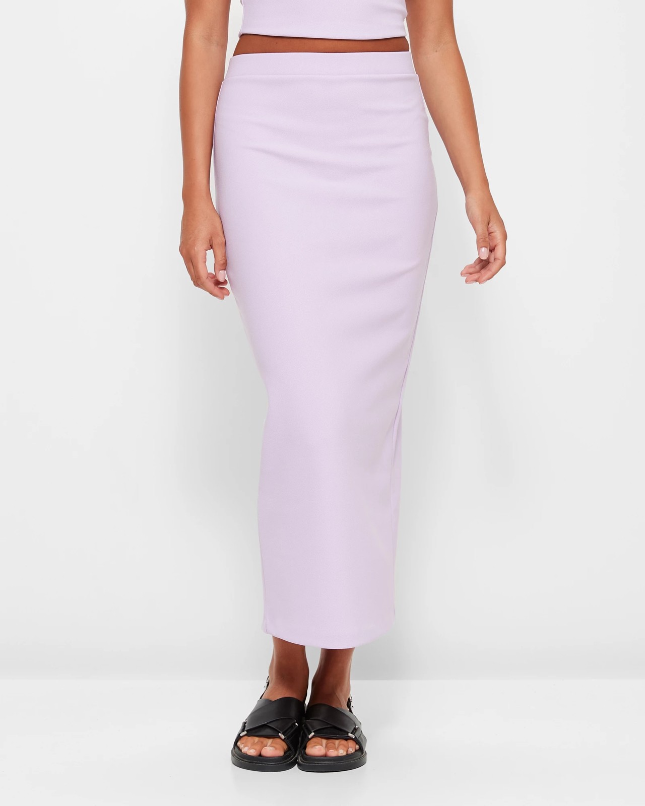Crepe Maxi Skirt - Lily Loves - Pastel Lilac