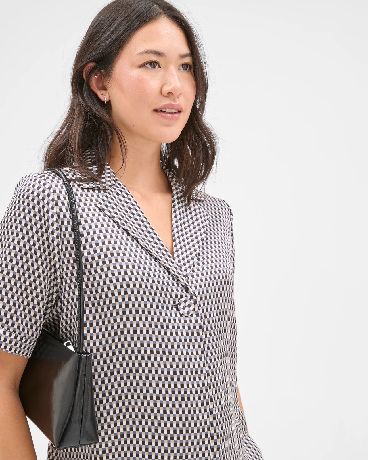 Preview Short Sleeve Satin Shirt 6 of 6