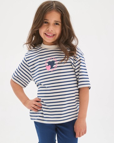 Australian Cotton Blend T-Shirt and Bike Shorts Set