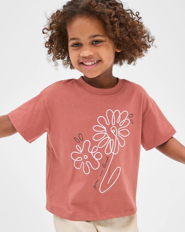 Australian Cotton Textured Print T-shirt