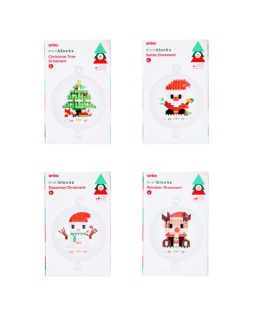 Mini Blocks Christmas Ornament - Assorted