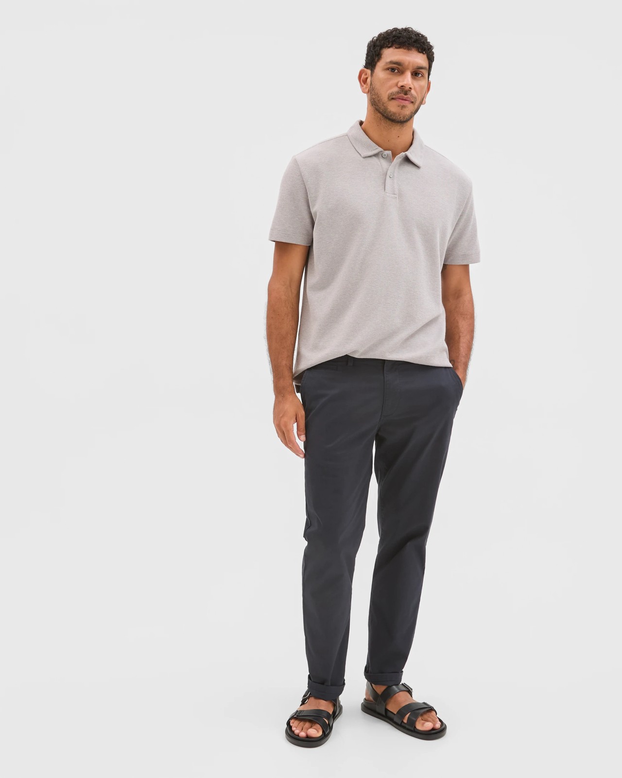 Australian Cotton Textured Fashion Polo Top 6 of 6