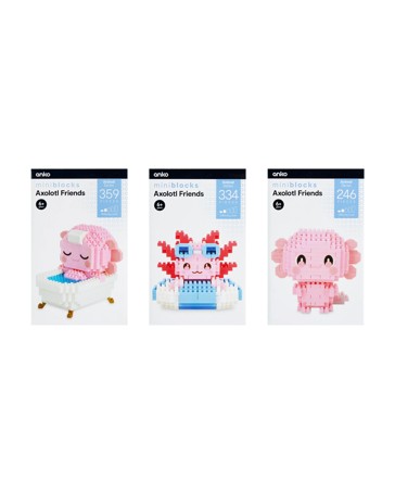 Mini Blocks Animal Series: Axolotl Friends - Assorted