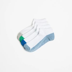 Cotton Blend Logo Lightweight Low Cut Socks 4 Pack - Bonds