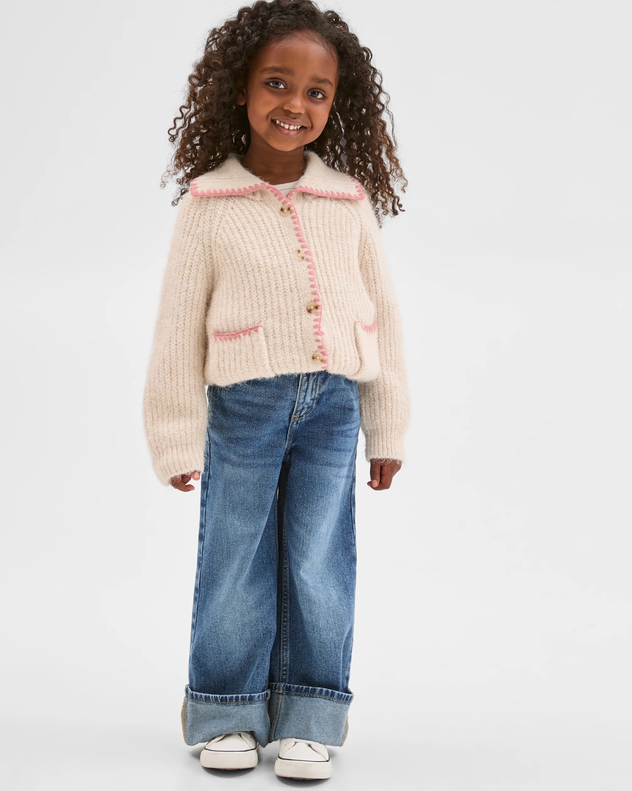 Long Sleeve Blanket Stitch Cardigan 4 of 6