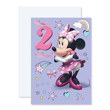 Connections from Hallmark 2nd Birthday Card - Minnie Mouse