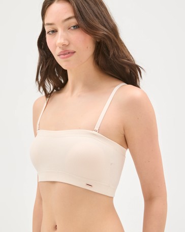 Lily Loves Rib Seamfree Bandeau Crop Top