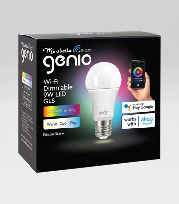 Mirabella Genio Wi-Fi Dimmable 9W LED GLS