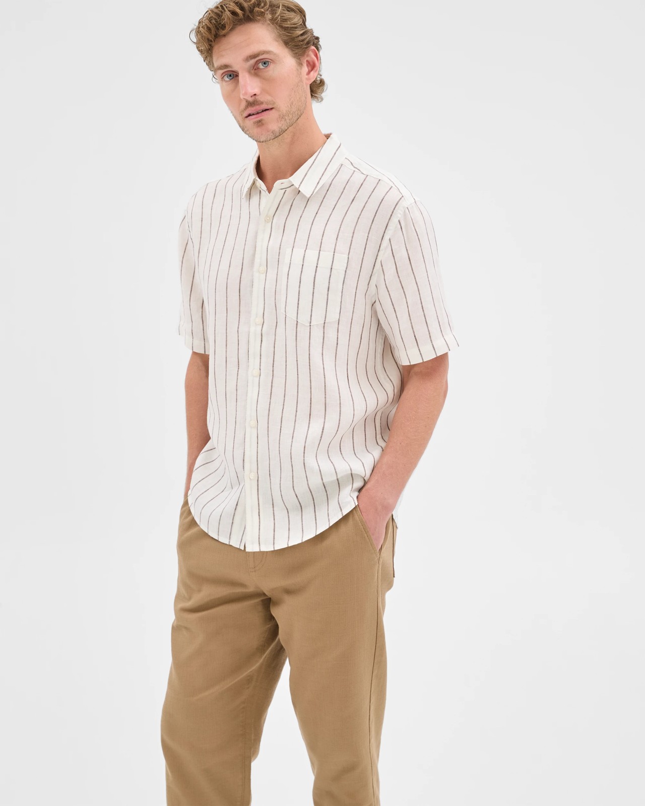 European Linen Short Sleeve Shirt 3 of 5