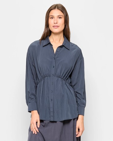 Long Sleeve Textured Shirt