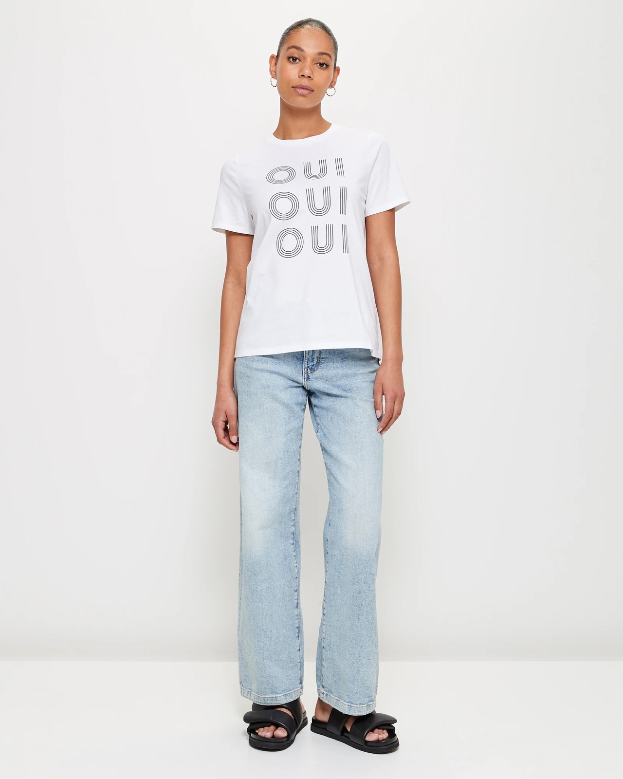 Printed Fitted Crew T-Shirt | Target Australia