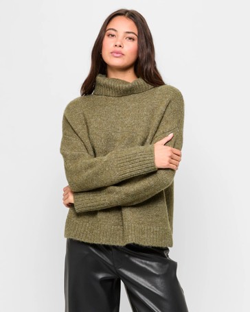 Turtle Neck Pullover Jumper - Lily Loves
