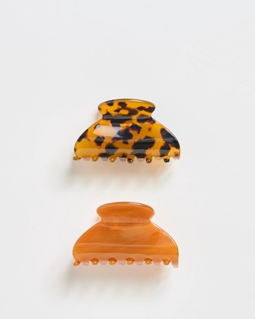 2 Pack Medium Resin Claw Clips