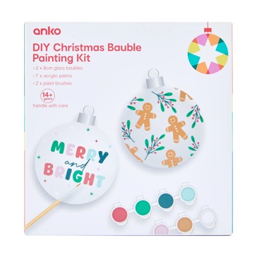 DIY Christmas Bauble Painting Kit - Anko