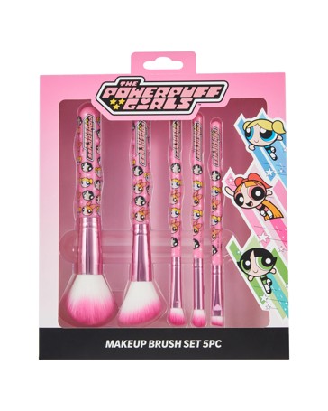 The Powerpuff Girls 5 Piece Makeup Brush Set