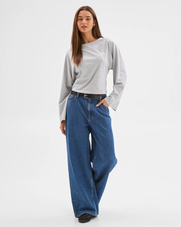 Lily Loves Australian Cotton Cinch In Long Sleeve Top