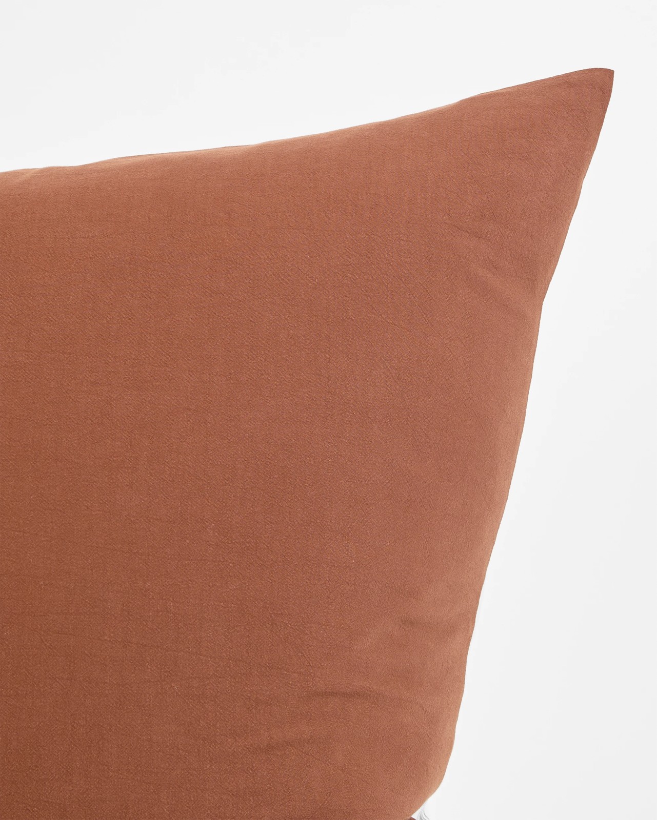 Arlo Cotton Stonewash European Pillowcase - Tiramisu 3 of 5