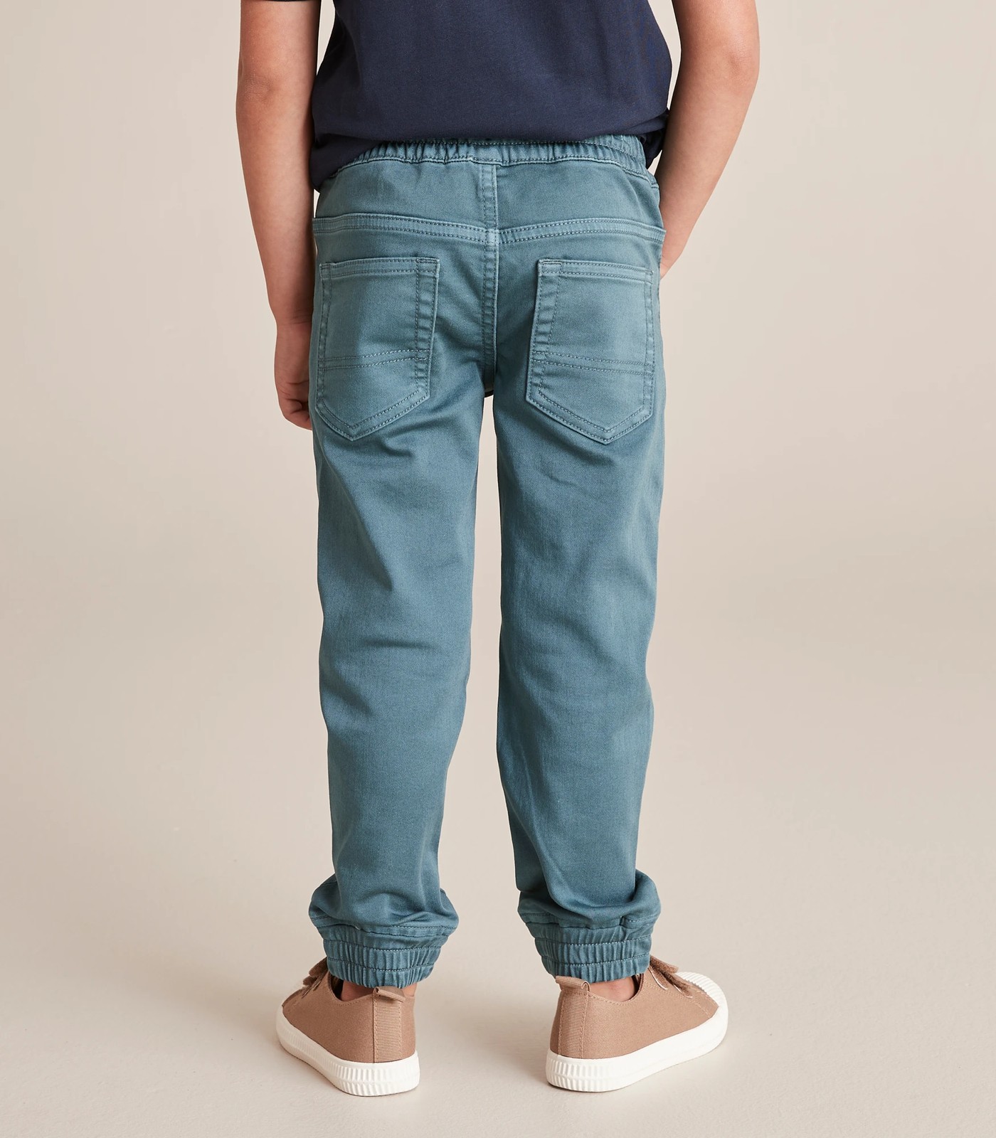 【WONDER WONDER】Color Matching L Wide Jogger Denim PT Wonder Denim Jogger Pants | Target Australia