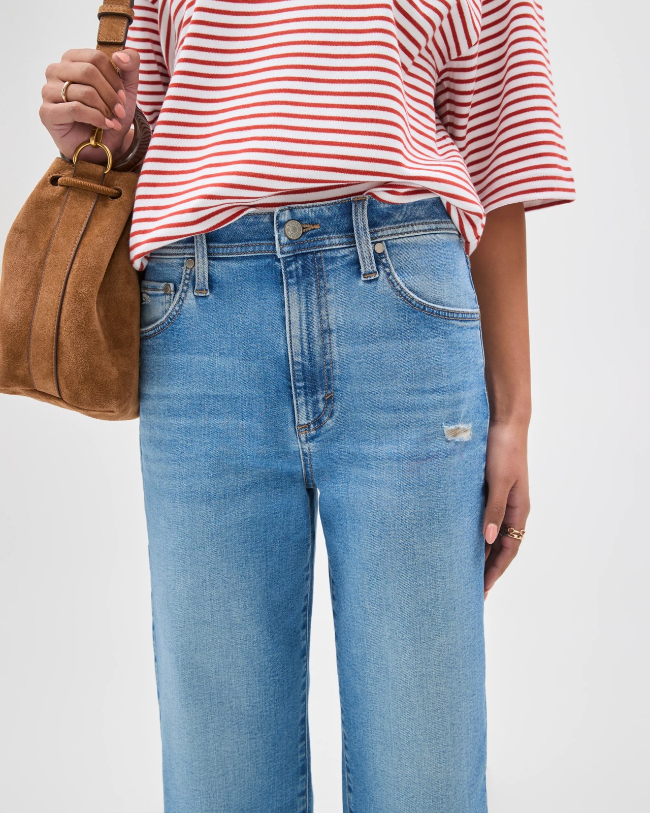 Tara Slim Fit Straight Leg Cropped Denim Jeans 5 of 5