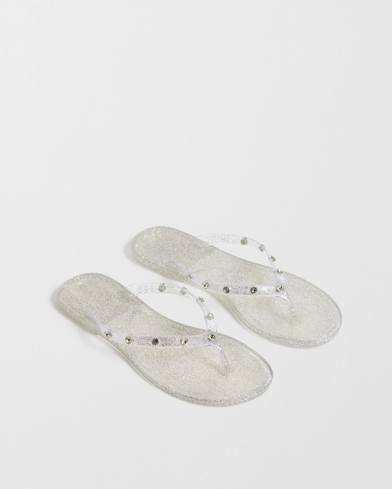 Katie Bling Jelly Thongs - Clear 2 of 3