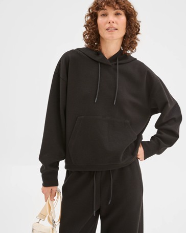 Active Australian Cotton Blend Crinkle Hoodie