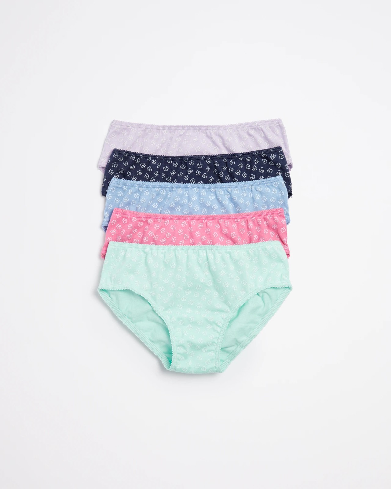 Nubies Essentials Girls' 5pk Underwear - Coco : Target