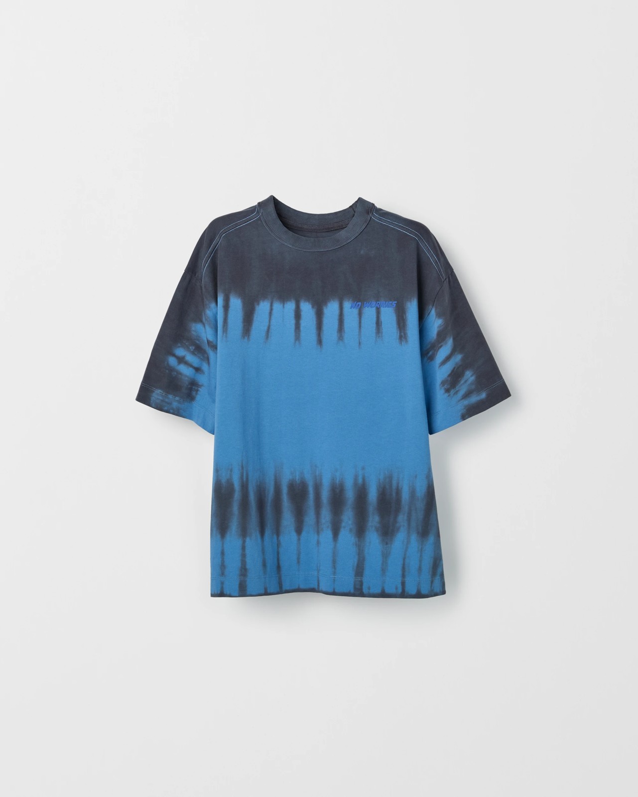 Australian Cotton Oversized Tie Dye T-Shirt - Black 5 of 6
